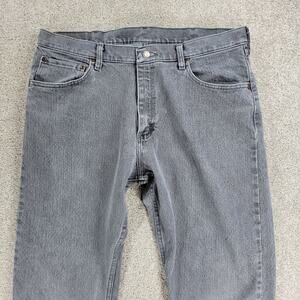 Vintage Wrangler Jeans Mens 36 x 30 Gray Wash Relaxed Fit Straight Leg Baggy